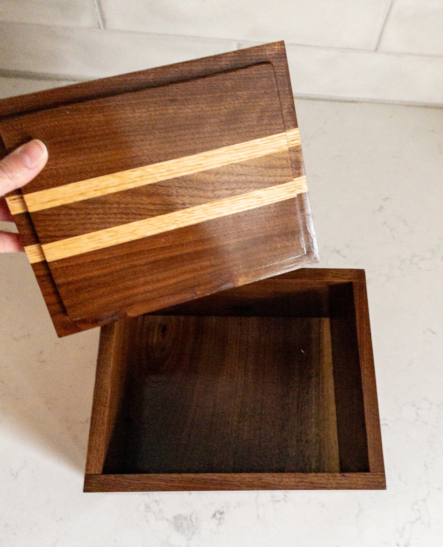Walnut Keepsake Box, Handcrafted Rorey's Crafted Gifts